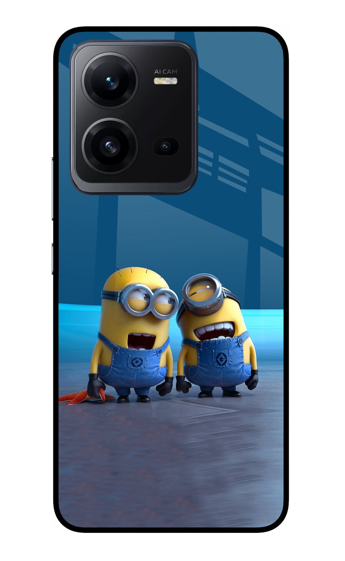 Minion Laughing Vivo V25 5G Glass Case