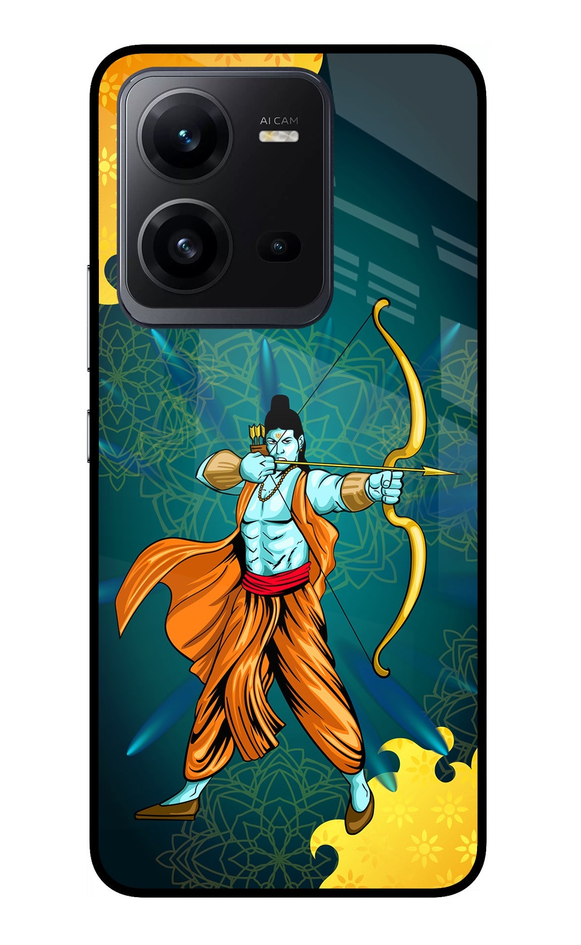 Lord Ram - 6 Vivo V25 5G Glass Case