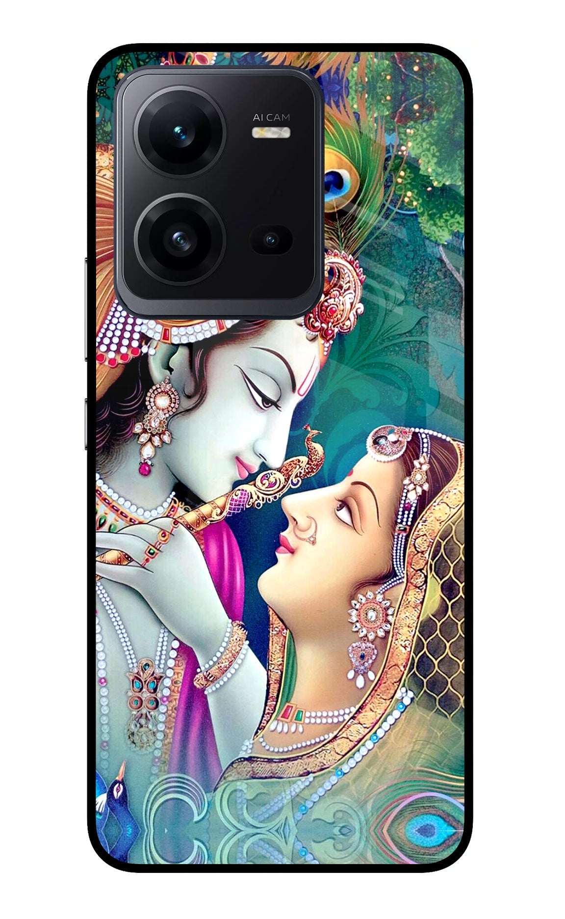 Lord Radha Krishna Vivo V25 5G Glass Case