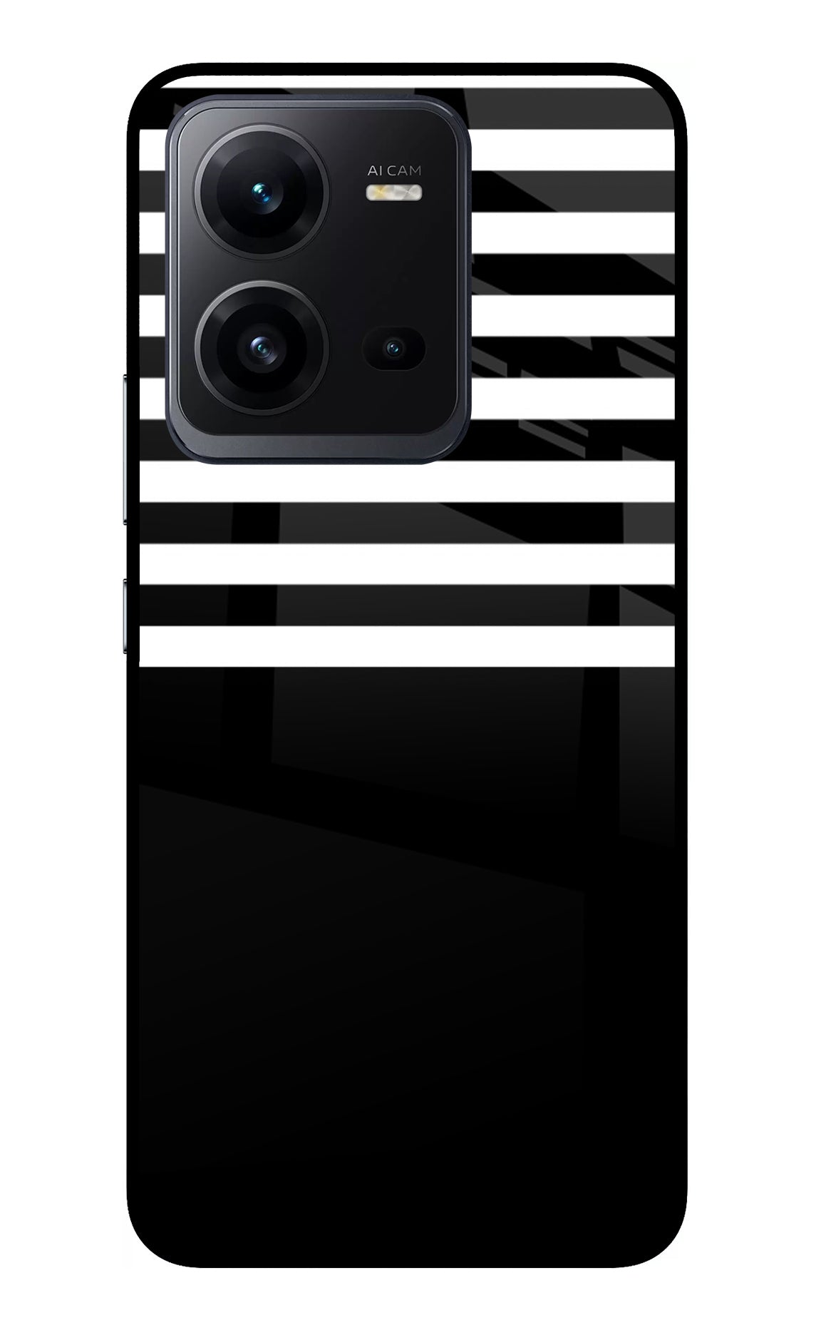 Black and White Print Vivo V25 5G Back Cover