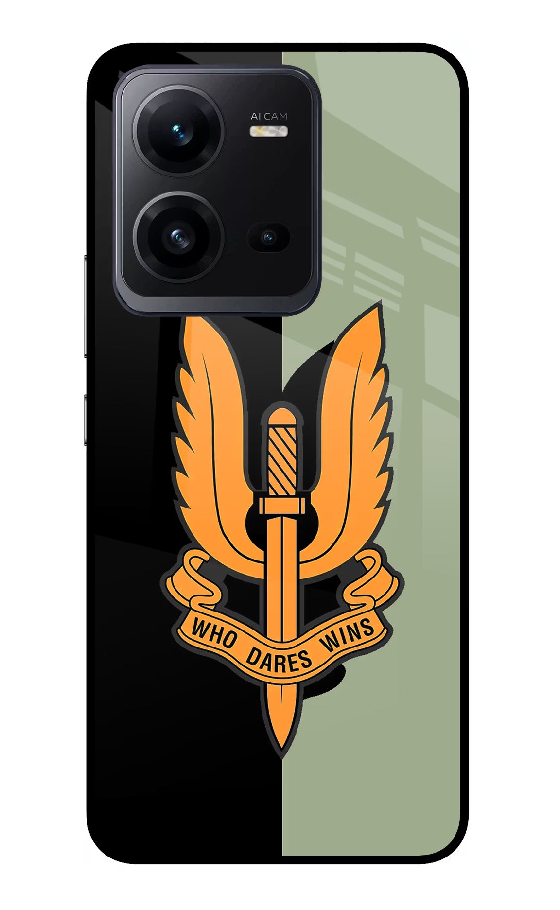 Balidan Logo Vivo V25 5G Glass Case Back Cover by Casekaro