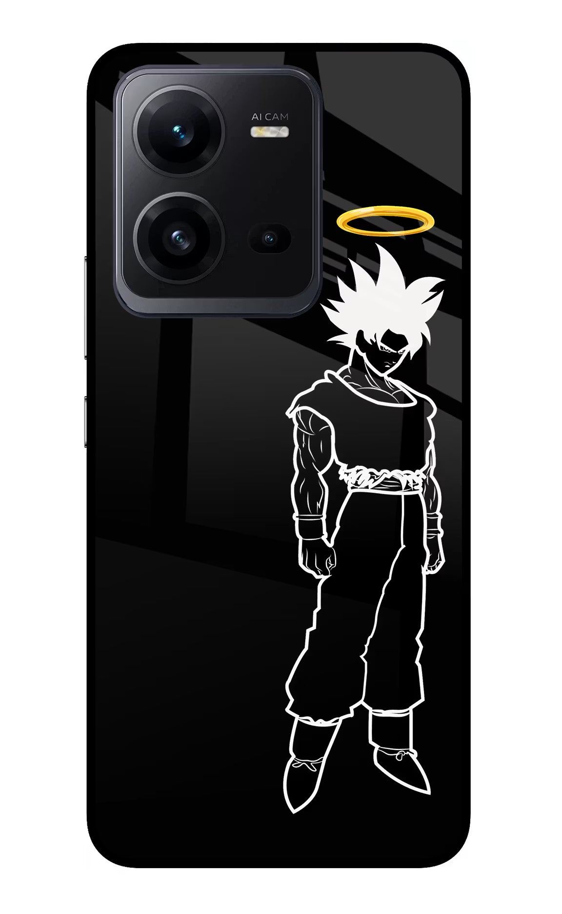 DBS Character Vivo V25 5G Glass Case Back Cover by Casekaro