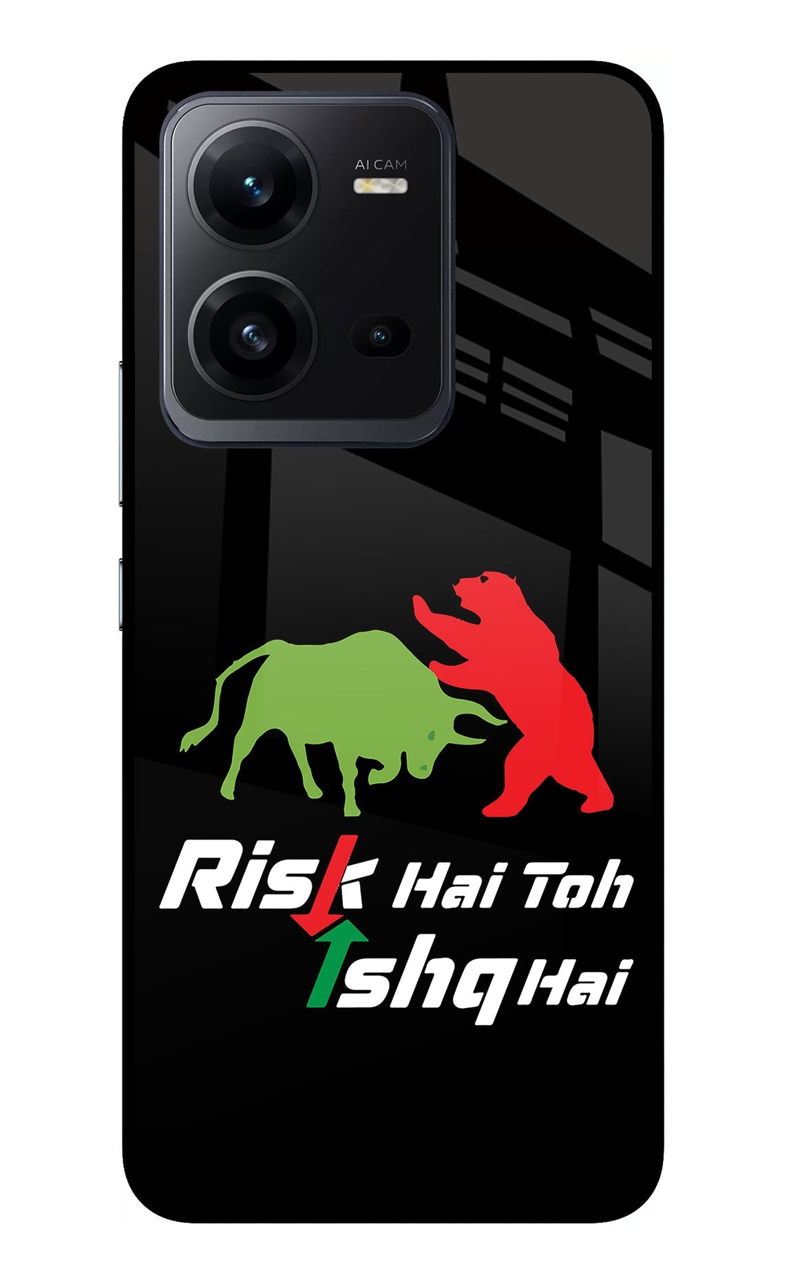 Risk Hai Toh Ishq Hai Vivo V25 5G Glass Case