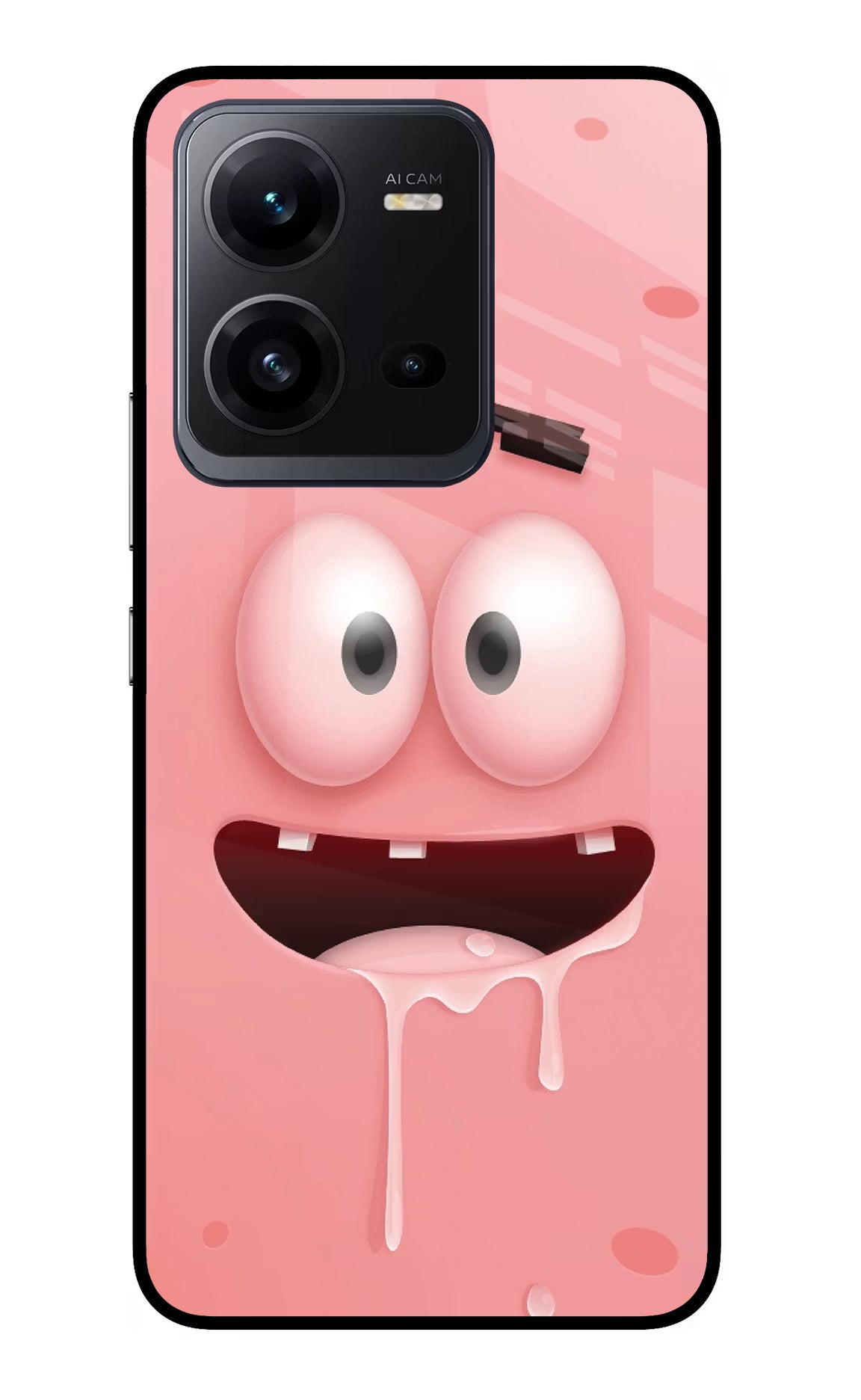 Sponge 2 Vivo V25 5G Glass Case Back Cover by Casekaro