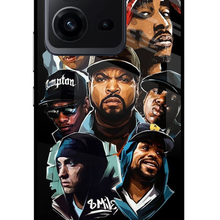 Rappers Vivo V25 5G Glass Case Back Cover by Casekaro