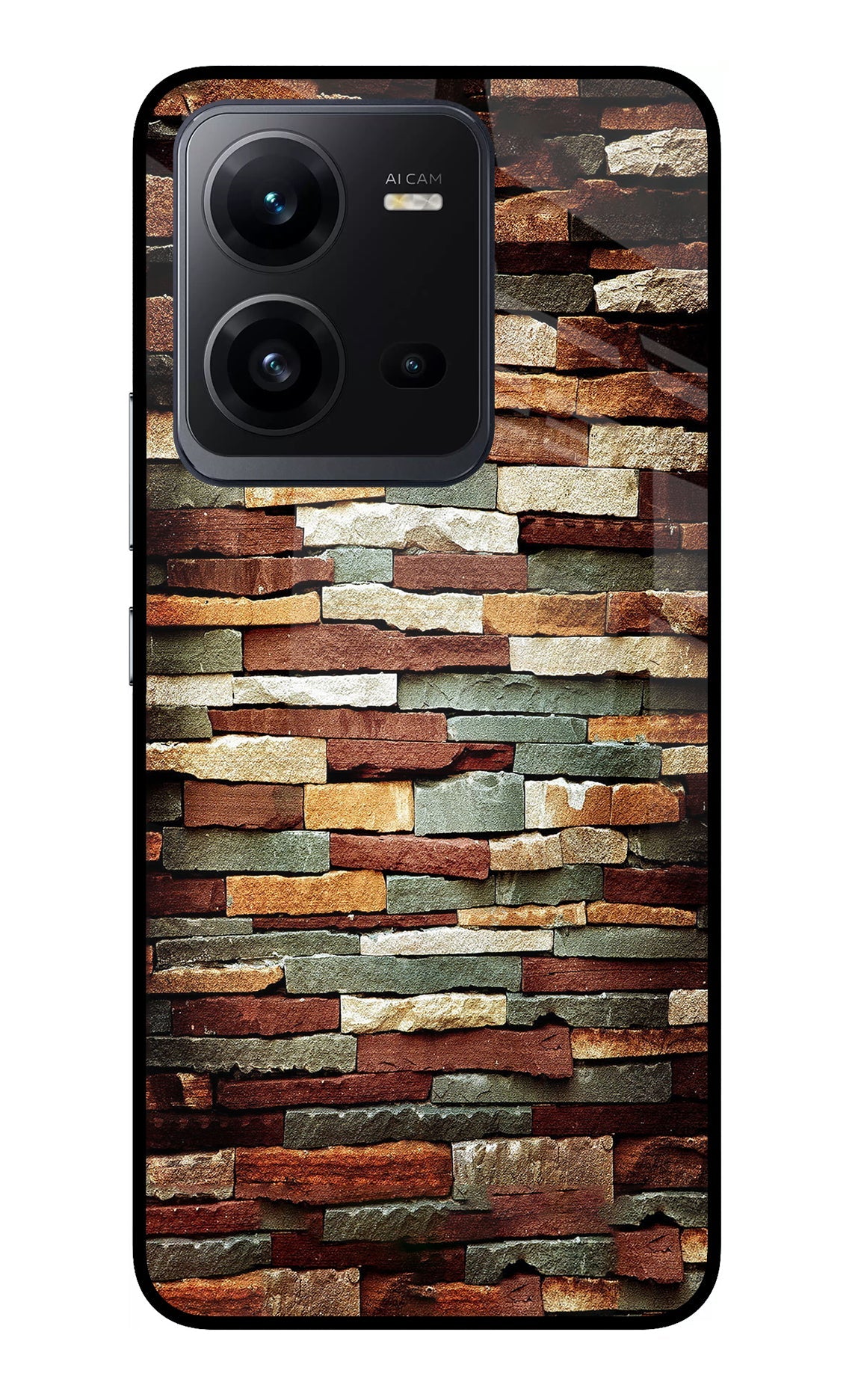 Bricks Pattern Vivo V25 5G Back Cover