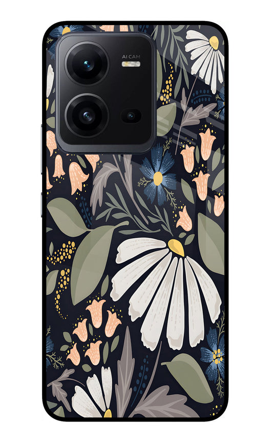 Flowers Art Vivo V25 5G Glass Case