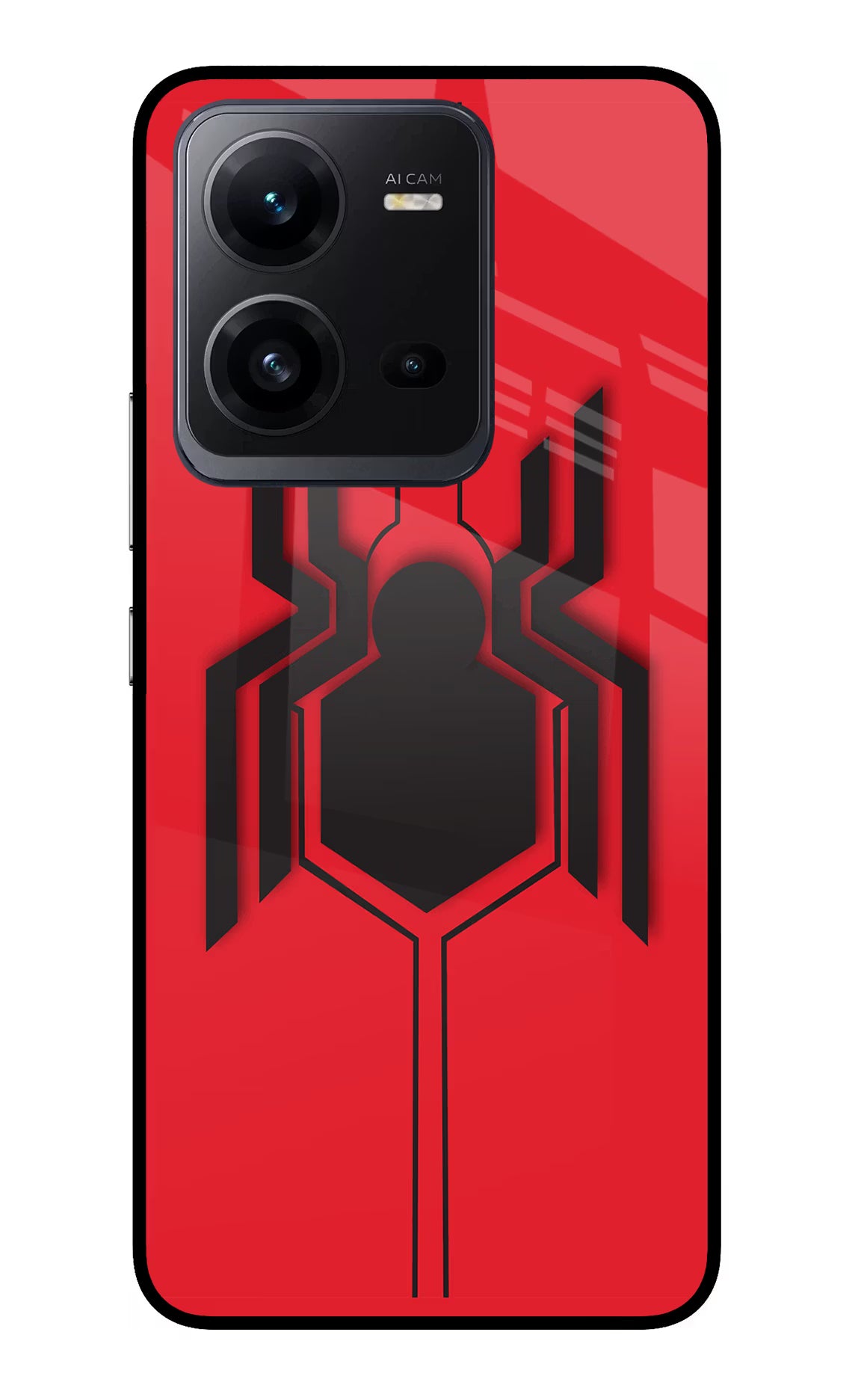 Spider Vivo V25 5G Glass Case Back Cover by Casekaro