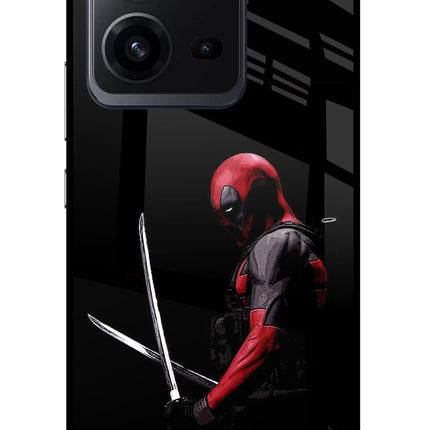 Deadpool Vivo V25 5G Glass Case Back Cover by Casekaro