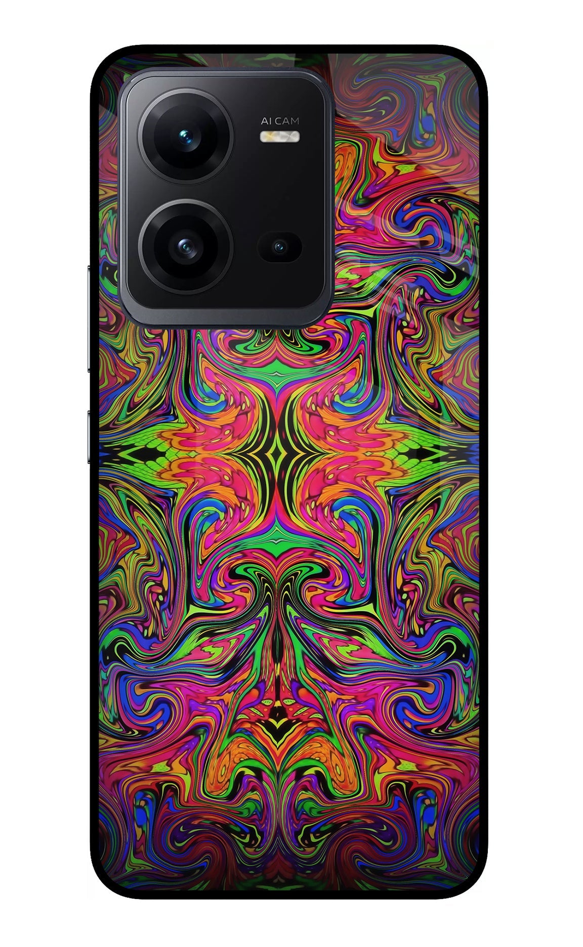 Psychedelic Art Vivo V25 5G Glass Case