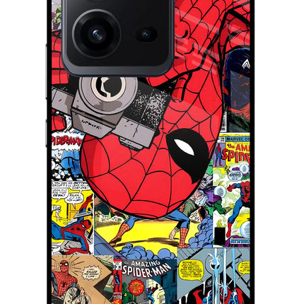 Spider Man Vivo V25 5G Glass Case