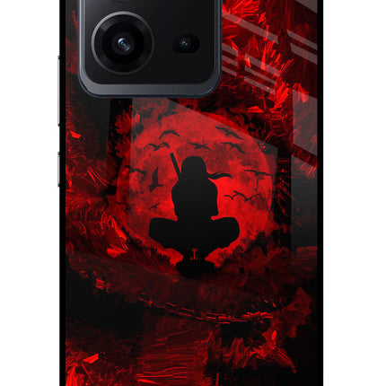 Itachi Uchiha Vivo V25 5G Glass Case Back Cover by Casekaro