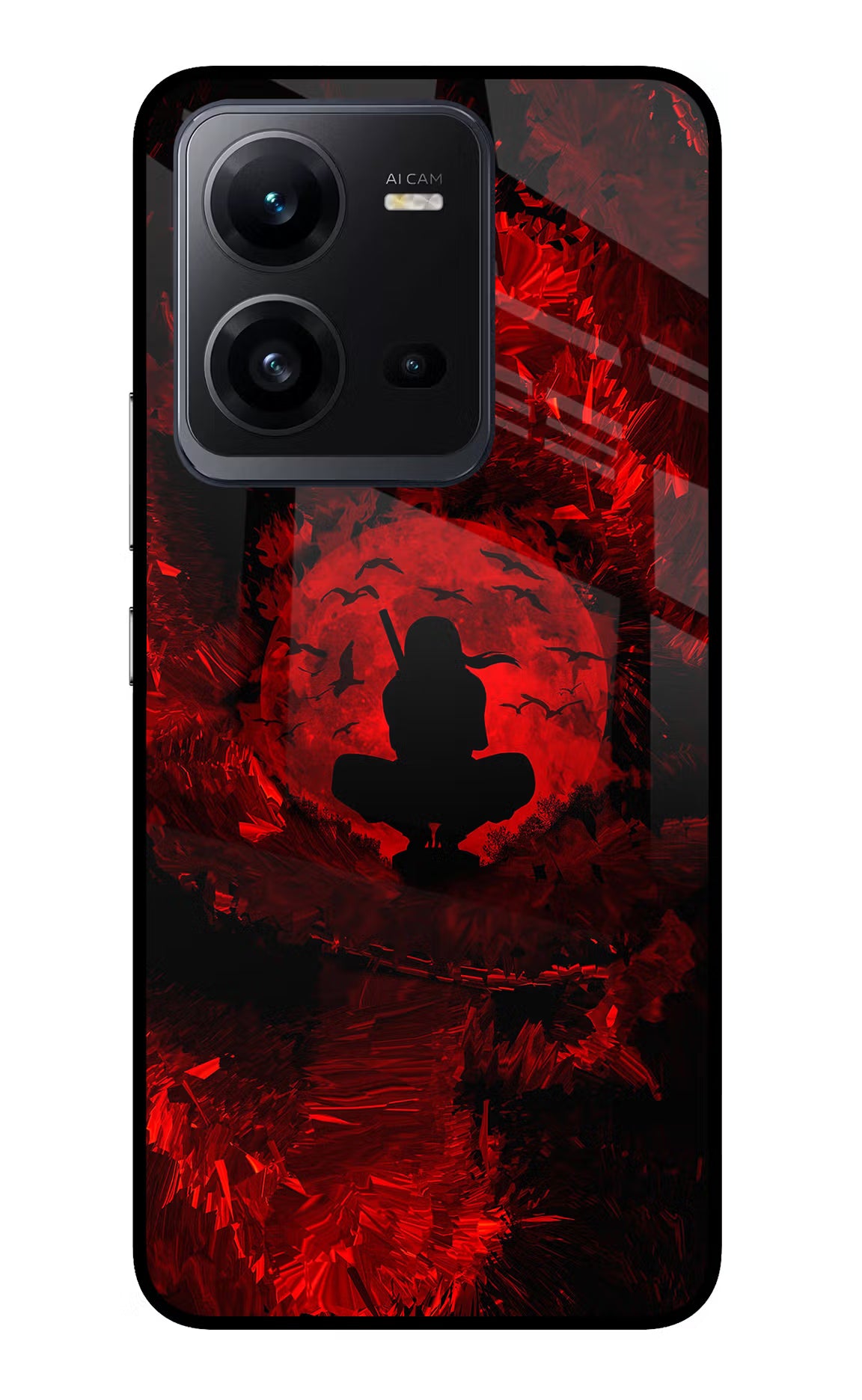 Itachi Uchiha Vivo V25 5G Glass Case Back Cover by Casekaro