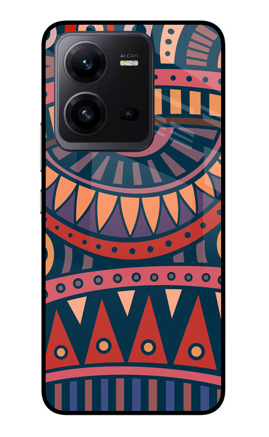 African Culture Design Vivo V25 5G Glass Case