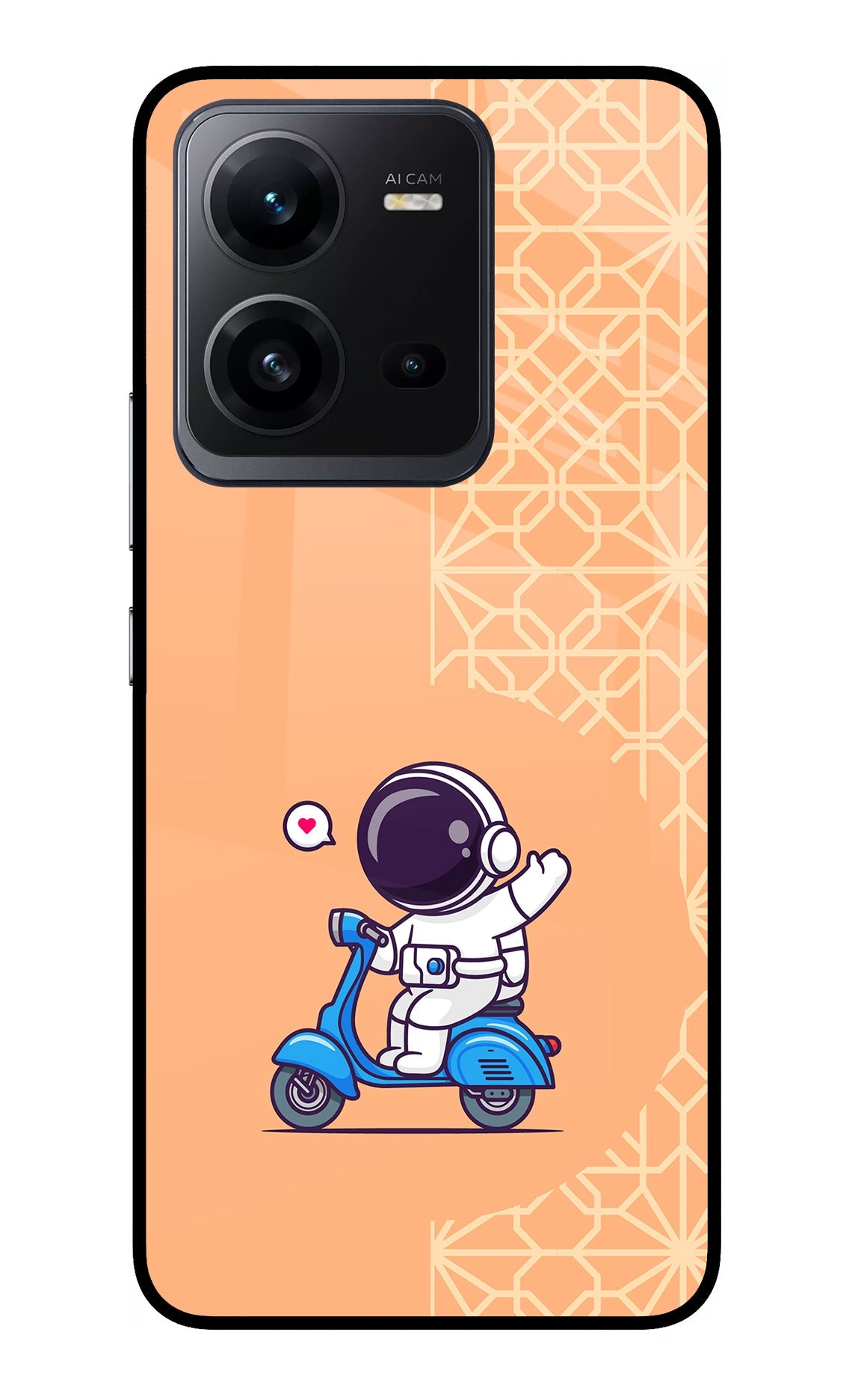 Cute Astronaut Riding Vivo V25 5G Back Cover