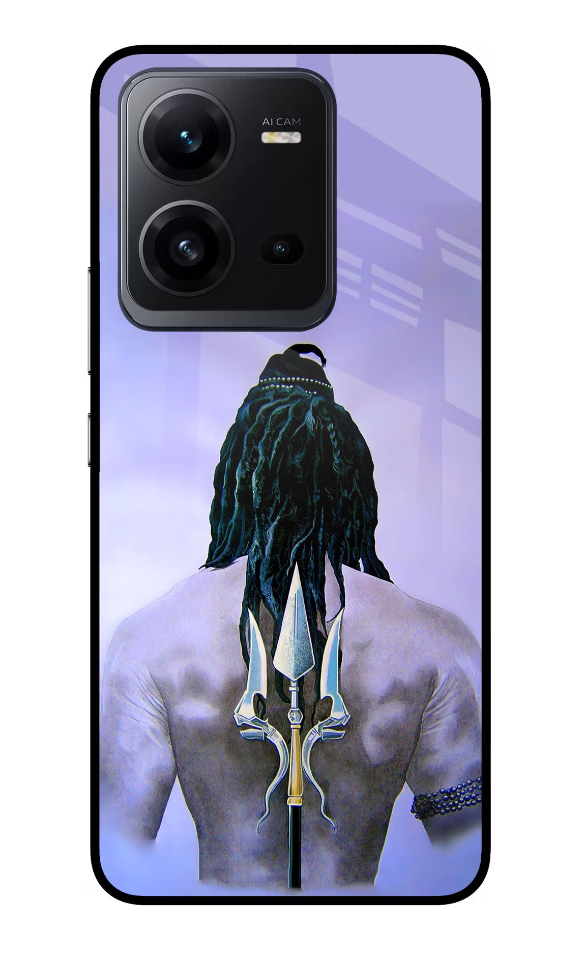Shiva Vivo V25 5G Glass Case Back Cover by Casekaro