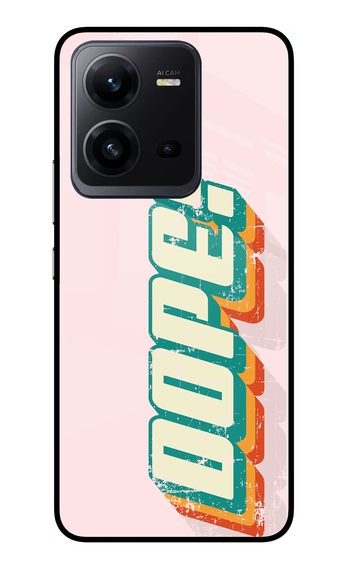 Dope Vivo V25 5G Glass Case Back Cover by Casekaro