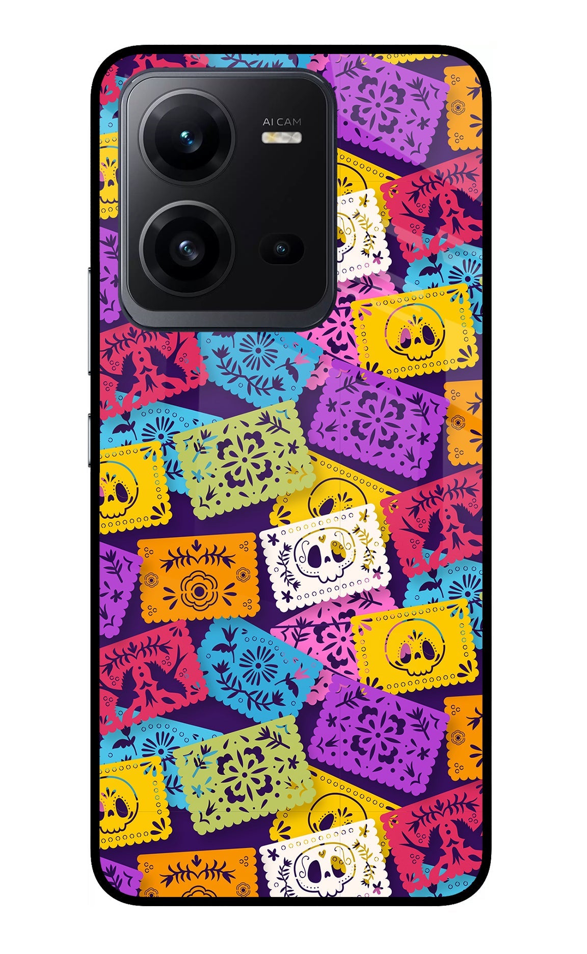 Mexican Pattern Vivo V25 5G Glass Case