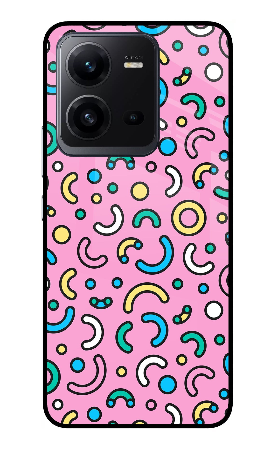 Memphis Design Vivo V25 5G Back Cover