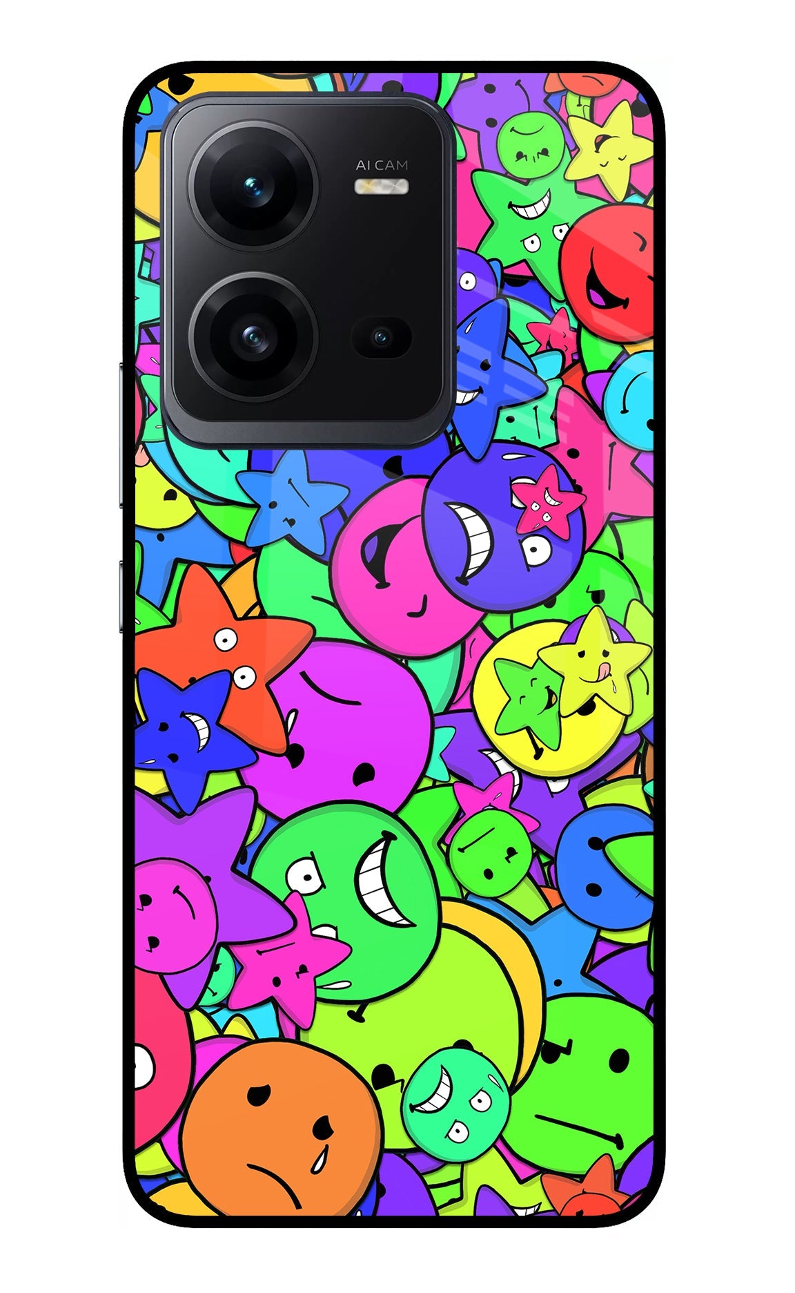 Fun Doodle Vivo V25 5G Glass Case