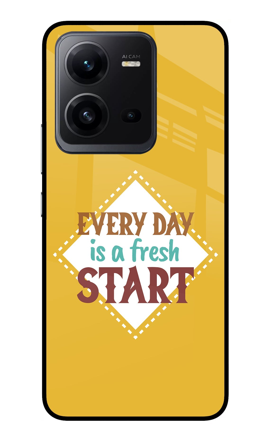 Every day is a Fresh Start Vivo V25 5G Glass Case