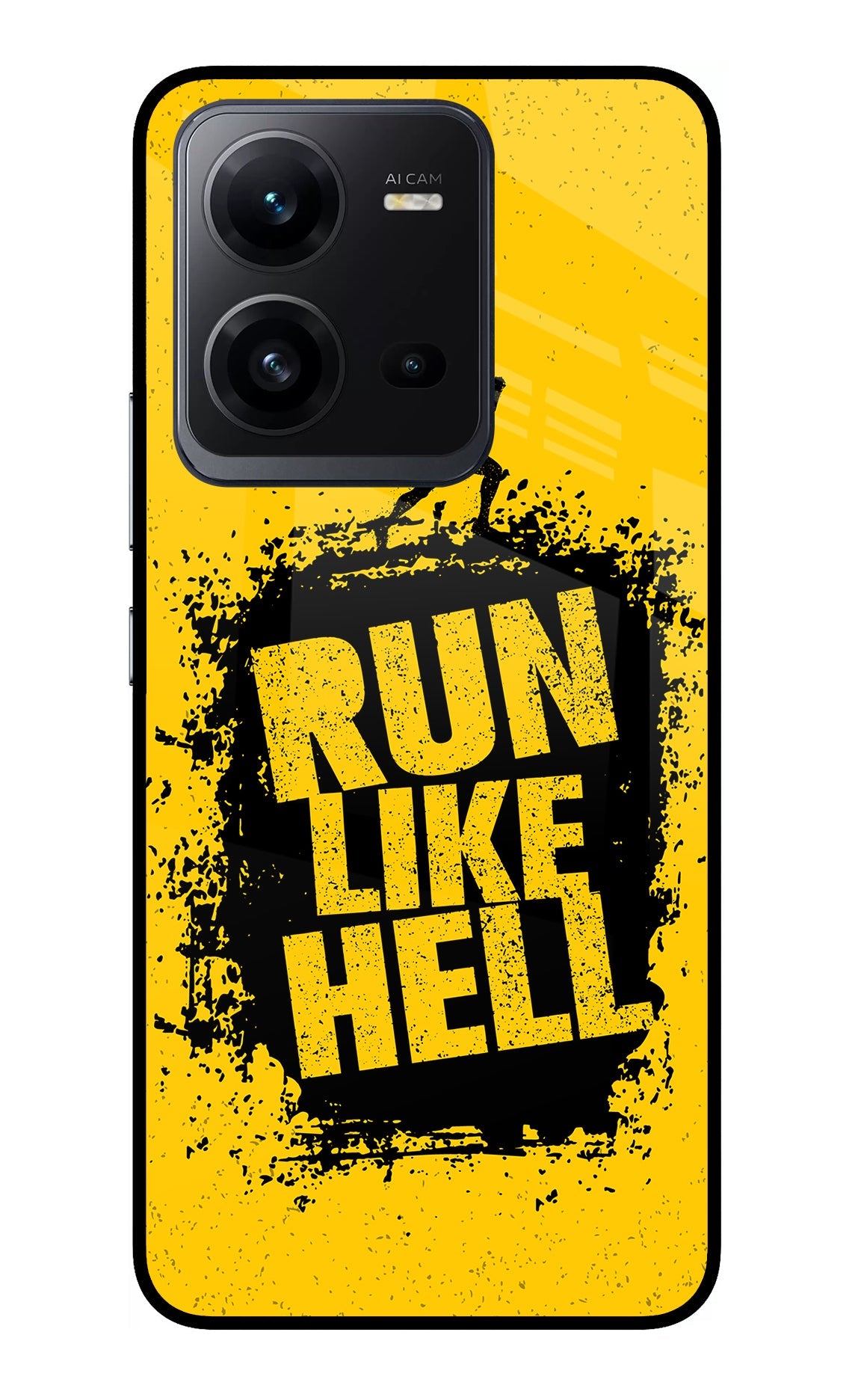 Run Like Hell Vivo V25 5G Glass Case