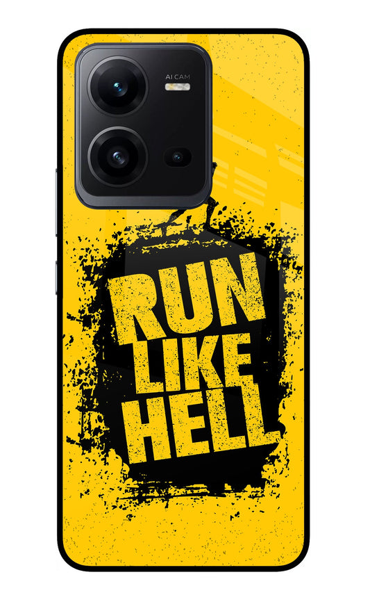 Run Like Hell Vivo V25 5G Glass Case