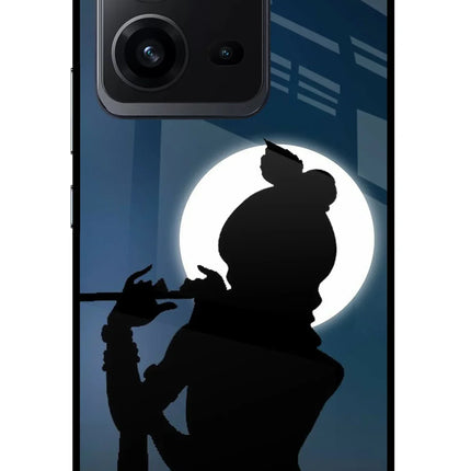 Shri Krishna Silhouette Vivo V25 5G Glass Case