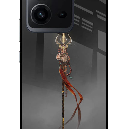 Shiv Trishul Vivo V25 5G Glass Case