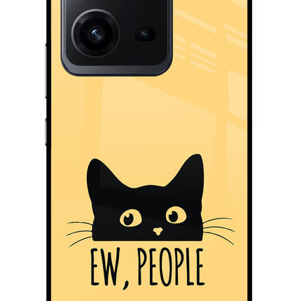 Ew People Catitude Vivo V25 5G Glass Case