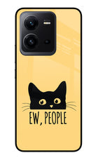 Ew People Catitude Vivo V25 5G Glass Case