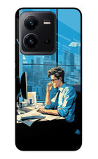 Focused Hustler (AI Generated) Vivo V25 5G Glass Case