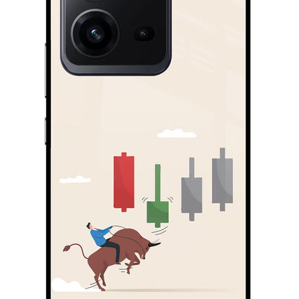 Bull Trading Momentum Vivo V25 5G Glass Case