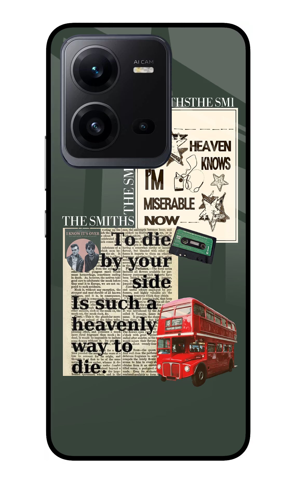 The Smiths Vivo V25 5G Glass Case Back Cover by Casekaro