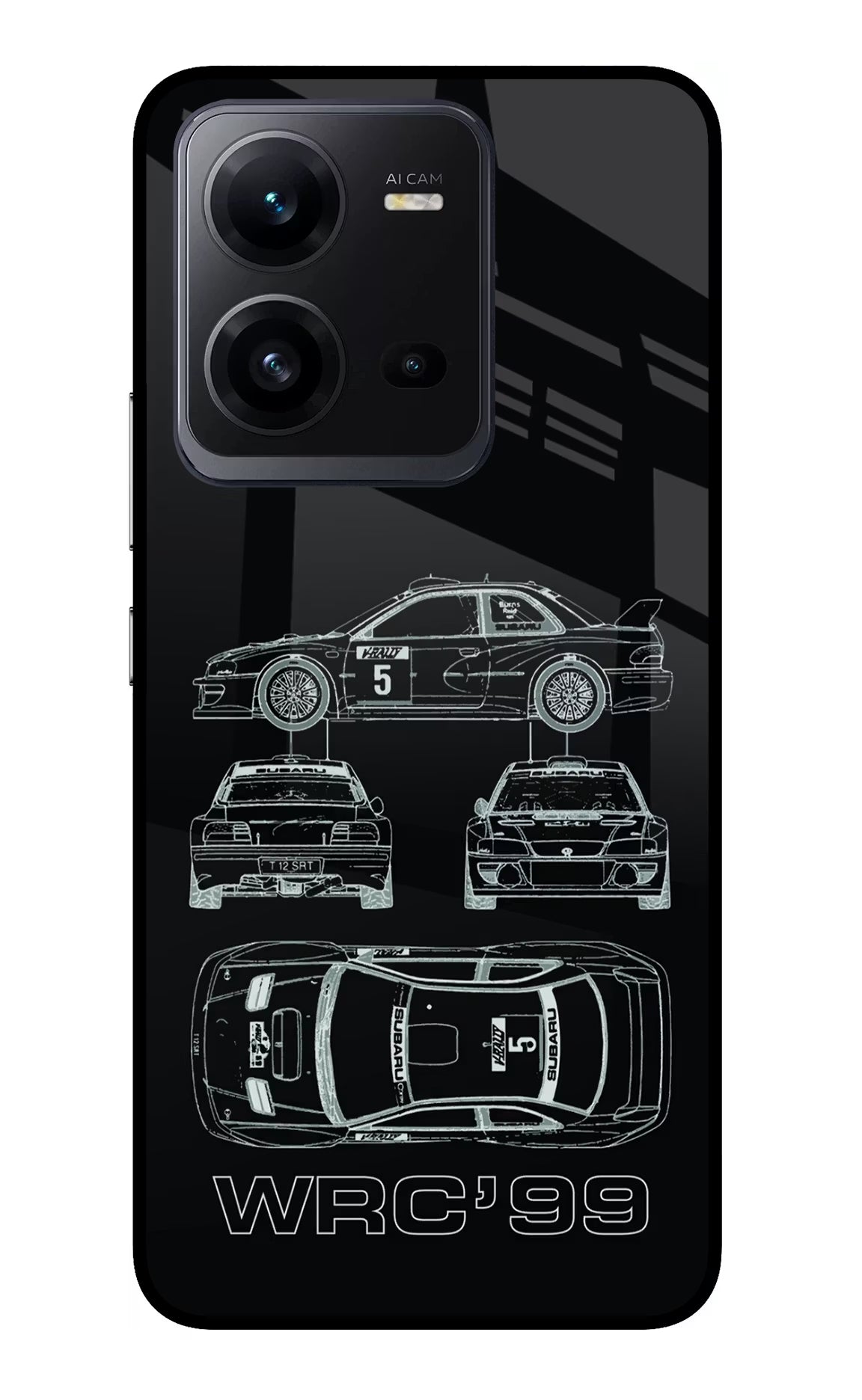 WRC'99 Vivo V25 5G Glass Case