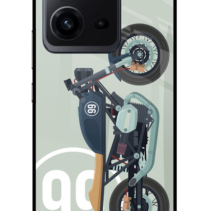 Classic Cafe Racer 99 Vivo V25 5G Glass Case