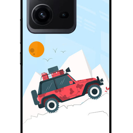 Mountain Trail Beast Vivo V25 5G Glass Case