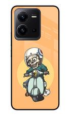Undead Biker Vivo V25 5G Glass Case