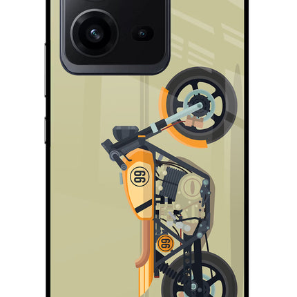 Vertical Speedster Vivo V25 5G Glass Case