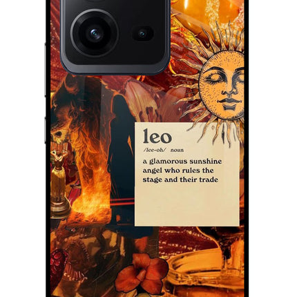 Leo Zodiac Vivo V25 5G Glass Case