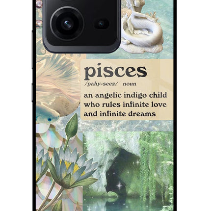 Pisces Zodiac Vivo V25 5G Glass Case