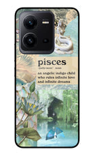Pisces Zodiac Vivo V25 5G Glass Case