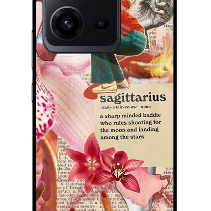 Sagittarius Zodiac Vivo V25 5G Glass Case