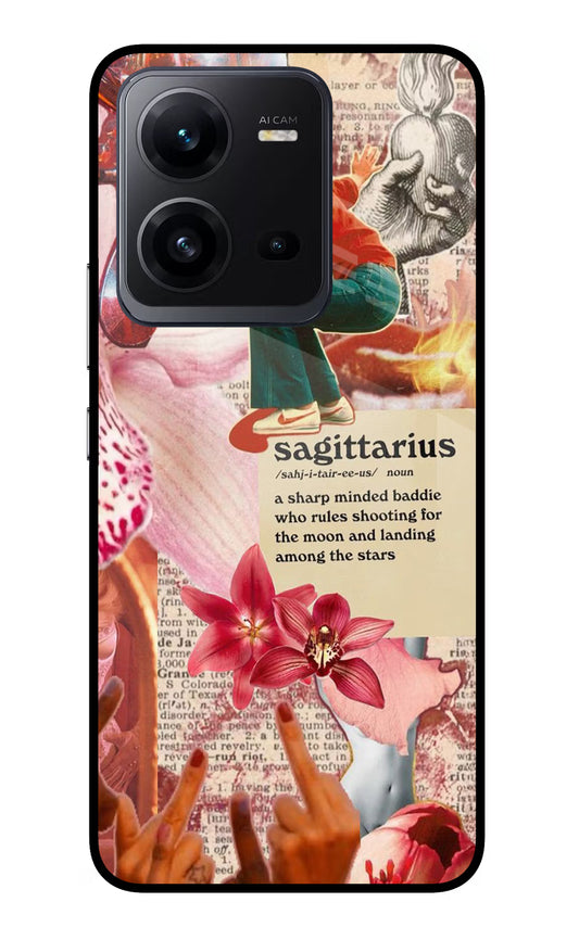 Sagittarius Zodiac Vivo V25 5G Glass Case