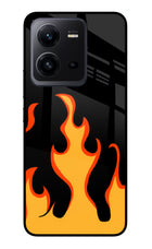 Fired Up – Black Vivo V25 5G Glass Case
