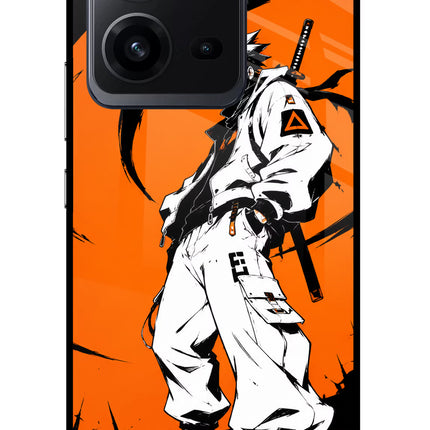 Street Samurai  Vivo V25 5G Glass Case
