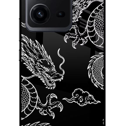 Twin Dragons Vivo V25 5G Glass Case