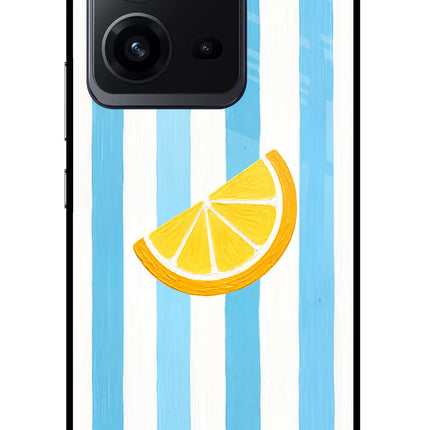 Summer Lemon Vivo V25 5G Glass Case