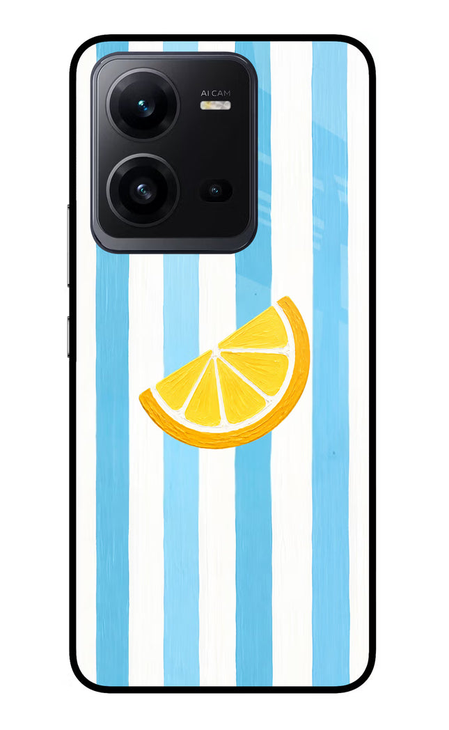 Summer Lemon Vivo V25 5G Glass Case