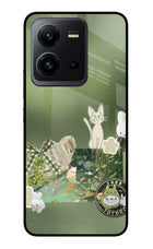 Aesthetic anime Vivo V25 5G Glass Case